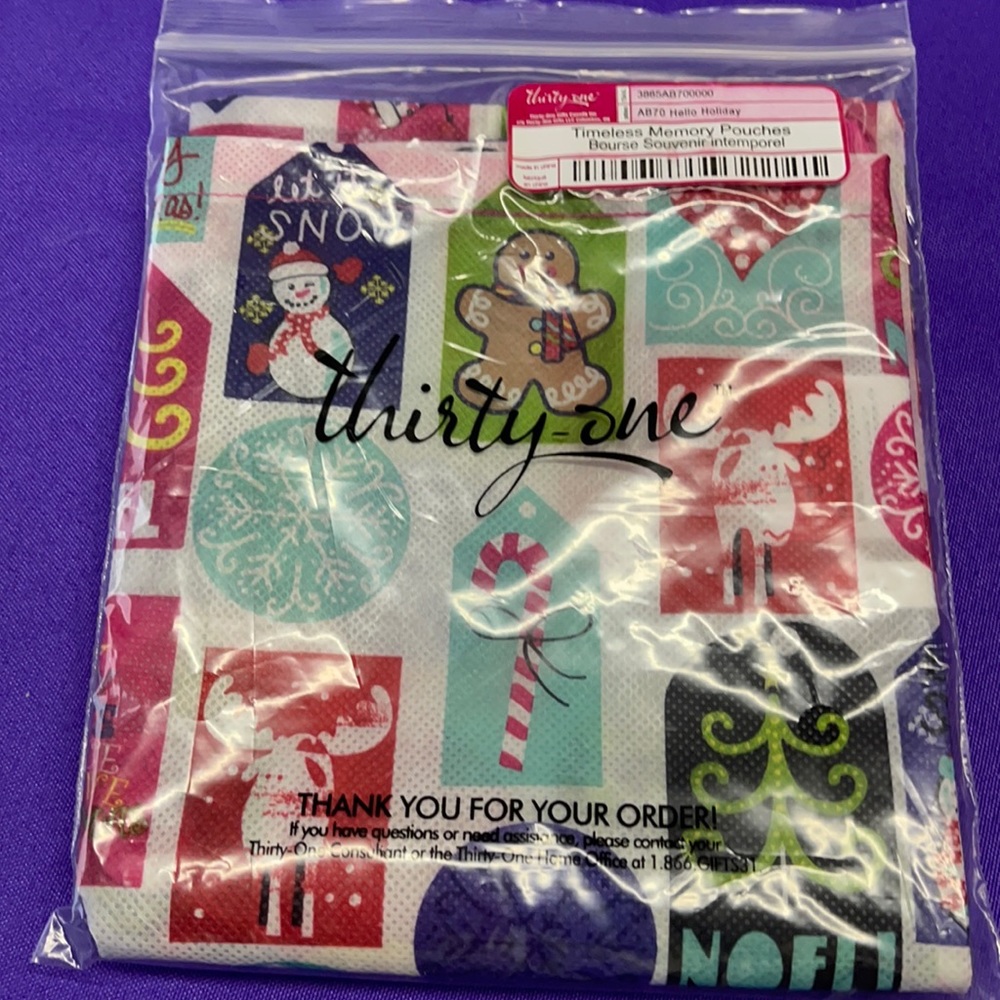 Thirty one timeless memory pouches - hello holiday